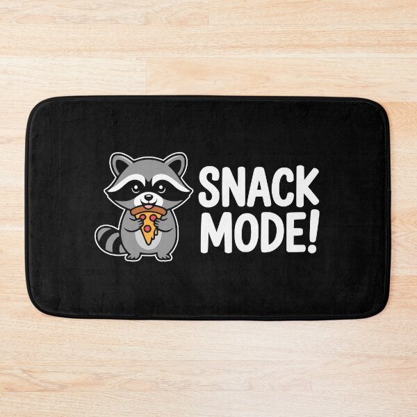 Item preview, Snack Mode! Funny Raccoon Pun designed and sold by PMCreative.