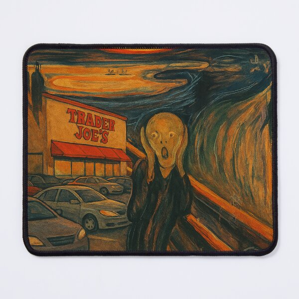 Item preview, The Scream – Trader Joe’s Parking Lot (Parody Art Print) designed and sold by DiamondSkyShirt.