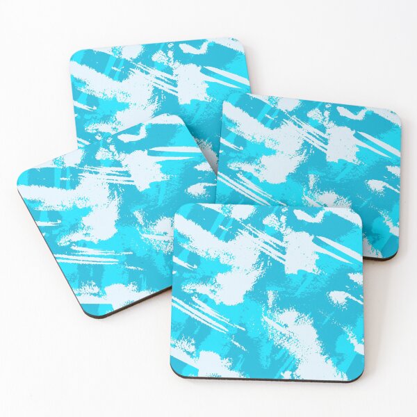 Item preview, Abstract hand drawn cute pattern in blue colors. Grunge illustration with paint elements designed and sold by zuperelectracat.