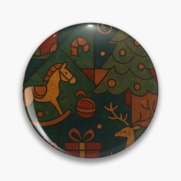 Item preview, Christmas holiday themed patchwork collage with festive symbols and icons designed and sold by 4Seasons.