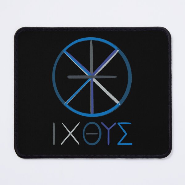 Item preview, Ichthus Jesus Wheel ΙΧΘΥΣ designed and sold by CleverEnoughCo.