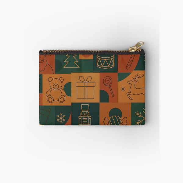Item preview, Christmas holiday themed patchwork collage with festive symbols and icons designed and sold by 4Seasons.