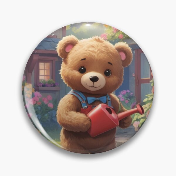 Item preview, Teddy Bear watering garden designed and sold by Sweet Dreams Ambience.