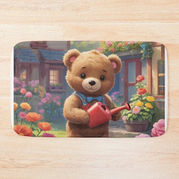 Item preview, Teddy Bear watering garden designed and sold by Sweet Dreams Ambience.