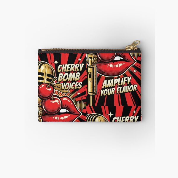 Item preview, Cherry Bomb Voices: Retro Pop Art Mic & Lips Poster designed and sold by AgingeR.