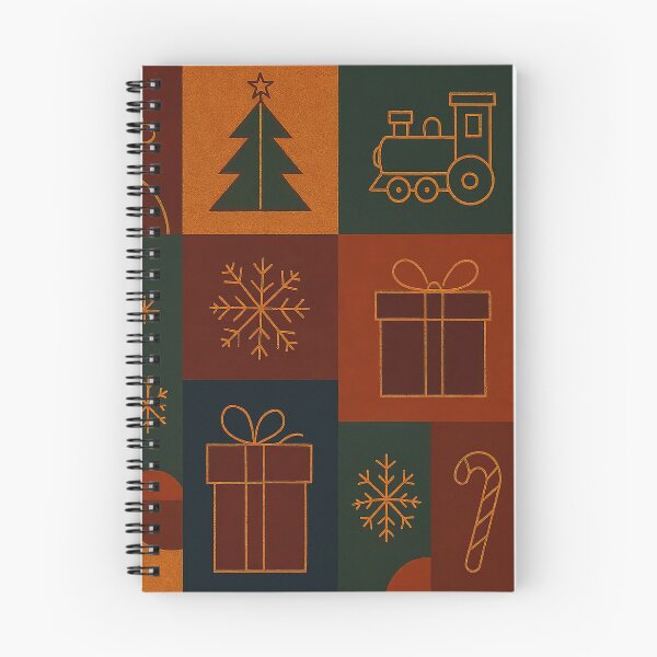 Item preview, Christmas holiday themed patchwork collage with festive symbols and icons designed and sold by 4Seasons.