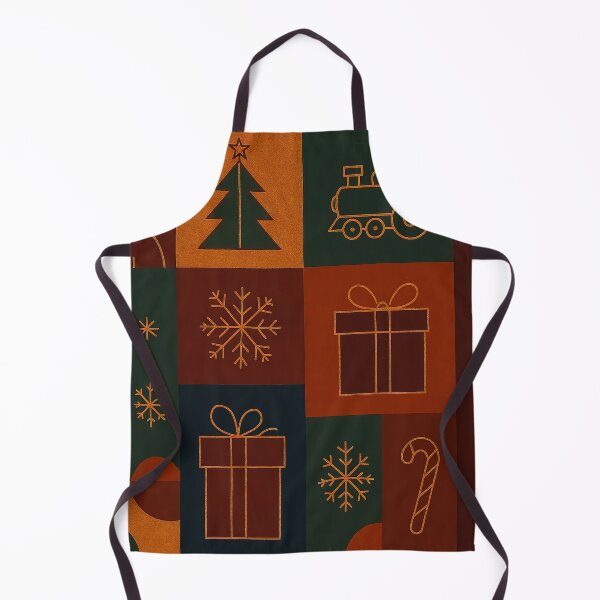 Item preview, Christmas holiday themed patchwork collage with festive symbols and icons designed and sold by 4Seasons.
