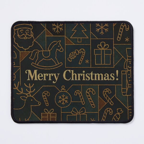 Item preview, Christmas holiday themed patchwork collage with festive symbols and icons designed and sold by 4Seasons.