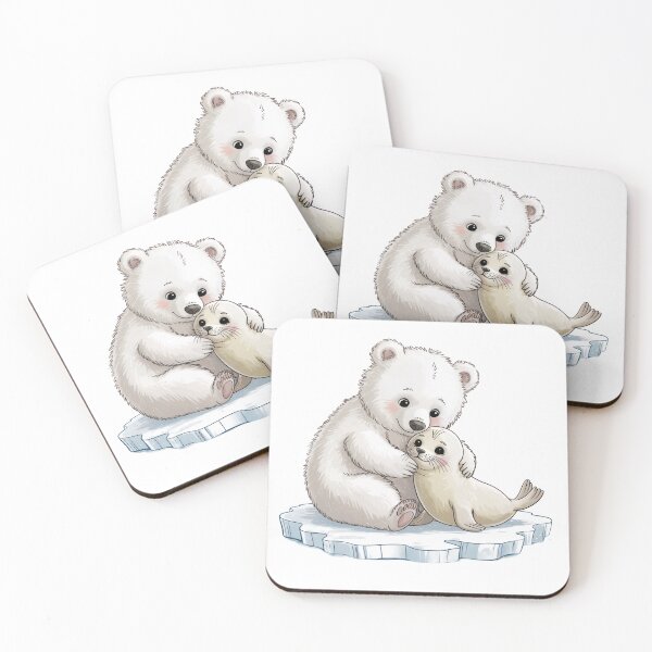 Item preview, Polar Bear and Seal on Ice designed and sold by jkrphoto.