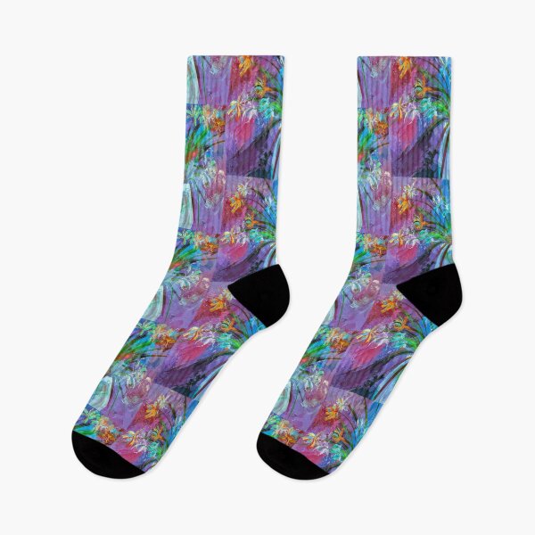 Item preview, Valcano Flowers With Blues designed and sold by Lois  Bryan.