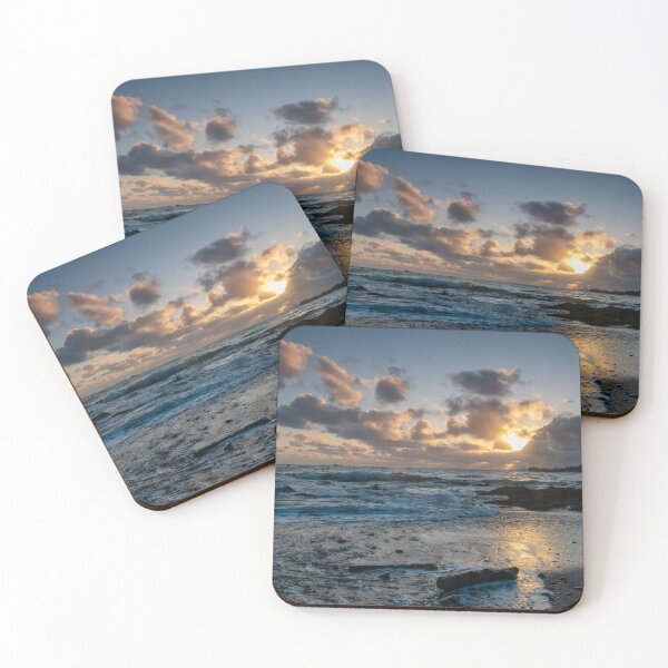 Item preview, Winter Dawn over Eyemouth Beach designed and sold by Kasia Design.