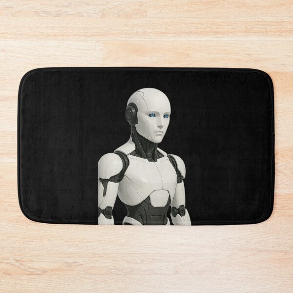 Item preview, “Sentient Automaton – Minimalist Robot Portrait” designed and sold by TheWonkyEaselCo.