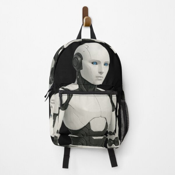 Item preview, “Sentient Automaton – Minimalist Robot Portrait” designed and sold by TheWonkyEaselCo.