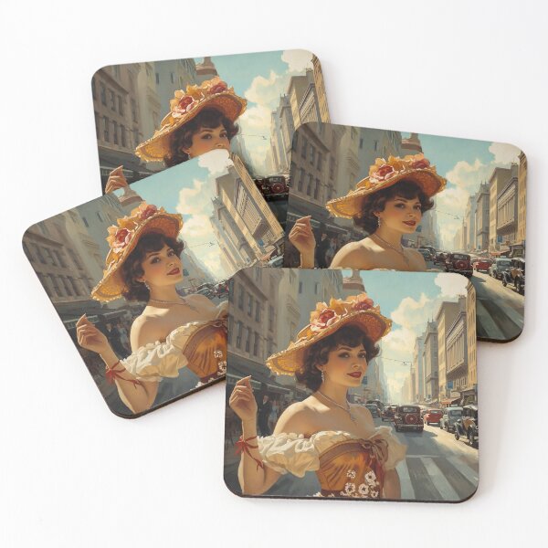 Item preview, Vintage Summer Stroll – 1940s City Charm designed and sold by Edenglow Prints & Peculiars.