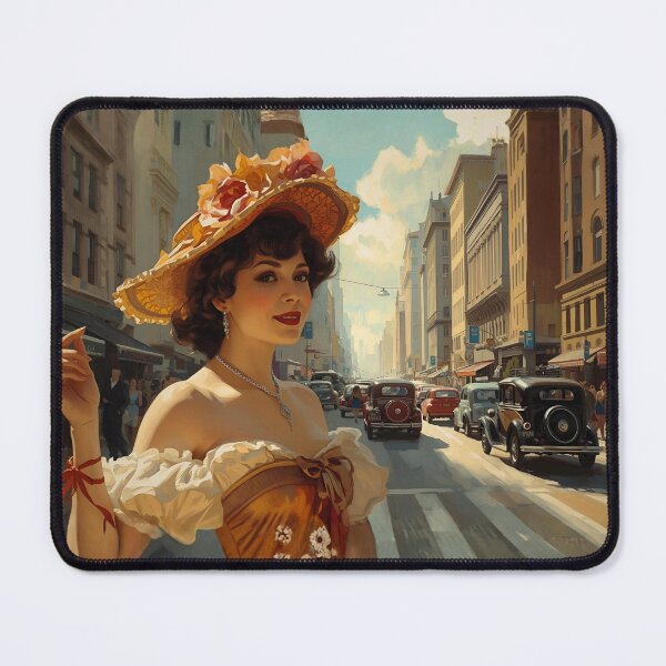 Item preview, Vintage Summer Stroll – 1940s City Charm designed and sold by Edenglow Prints & Peculiars.