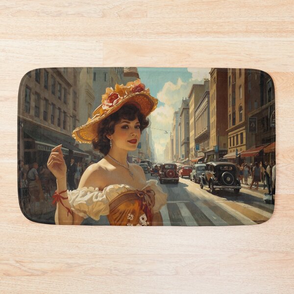Item preview, Vintage Summer Stroll – 1940s City Charm designed and sold by Edenglow Prints & Peculiars.