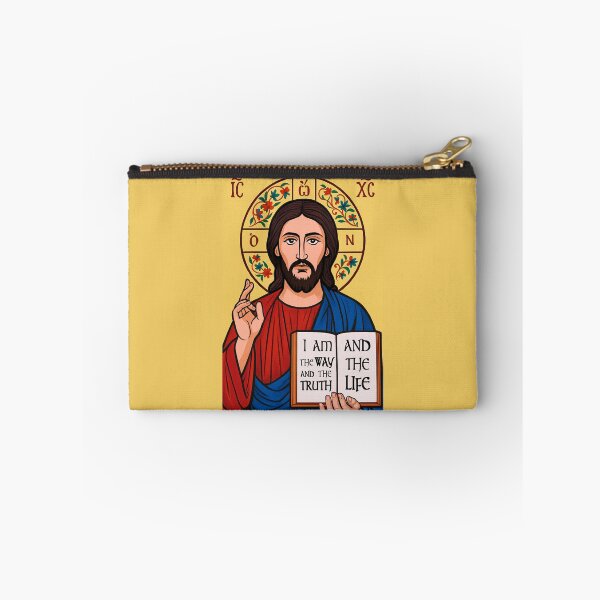 Item preview, Orthodox icon of Jesus Christ in GTA poster style designed and sold by diWINe merch.