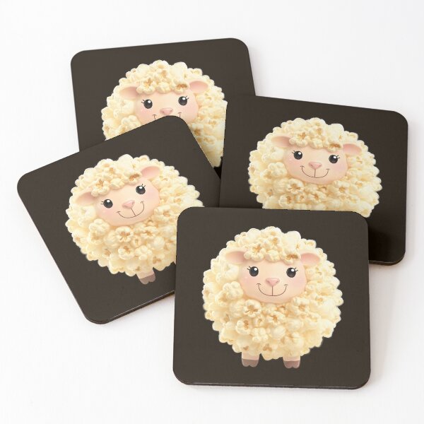 Item preview, Creative Popcorn Sheep - Funny Food Animal Hybrid Art designed and sold by RudArtAI.