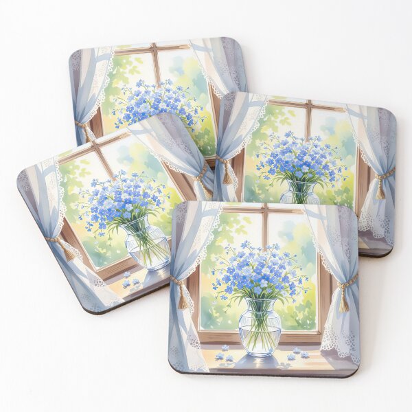 Item preview, Forget-Me-Nots By The Window designed and sold by Finding Fortuity.