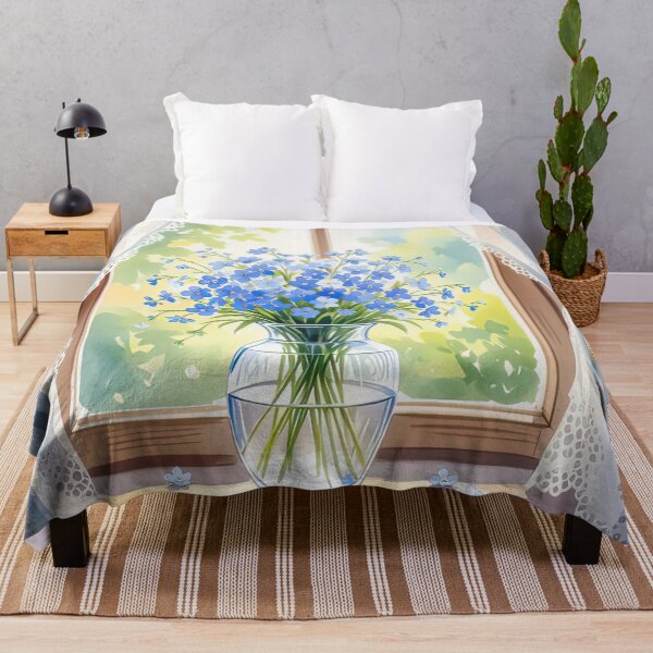Item preview, Forget-Me-Nots By The Window designed and sold by Finding Fortuity.