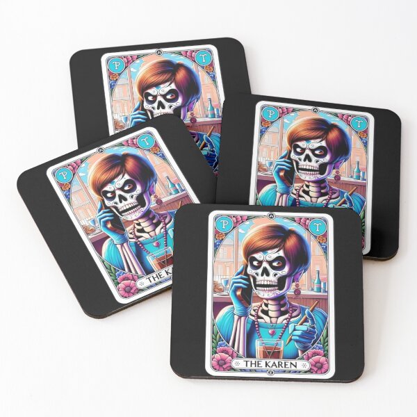 Item preview, The Karen Skeleton Tarot Card Decor Apparel & Home Decor designed and sold by Compass and a Camera.