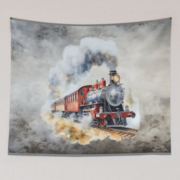Item preview, “Ghost Rail Express – Through the Veil of Fog” designed and sold by MysticOzzy.