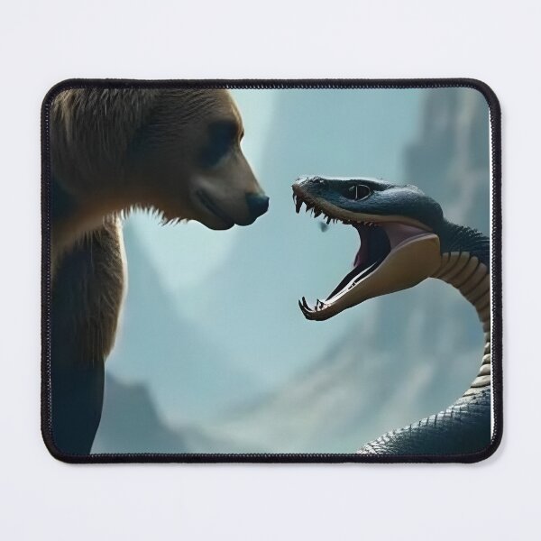 Item preview, Mountain Standoff: Bear vs Serpent designed and sold by internetwatcher.