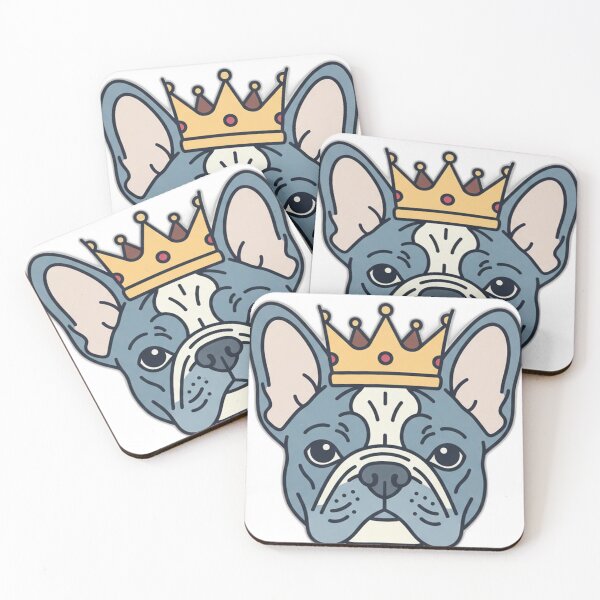 Item preview, "Frenchie Royalty" T-Shirt | Crown Bulldog King & Queen Owner Apparel designed and sold by DogWorldOrder.