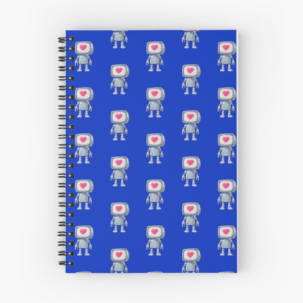 Item preview, Cute Retro Robot with Heart Screen - Love Bot Illustration designed and sold by RudArtAI.