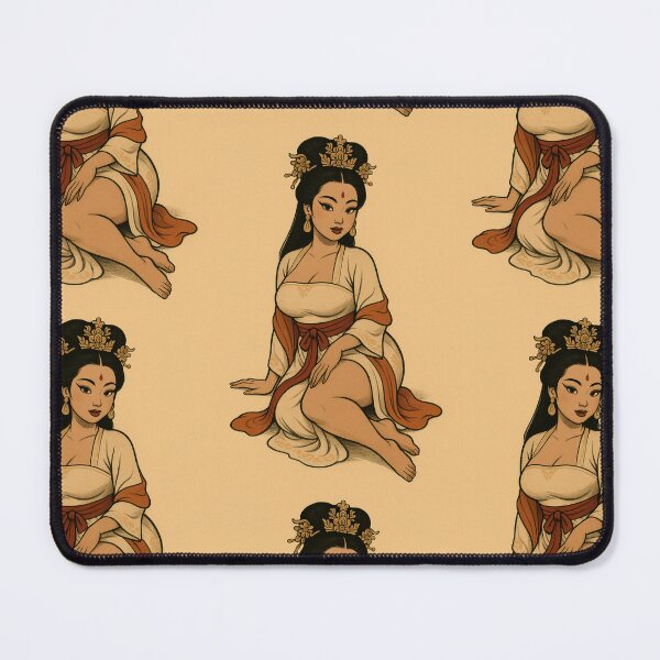 Item preview, Chinese Tang Dynasty Pinup Beauty designed and sold by SilkPinupStudio.