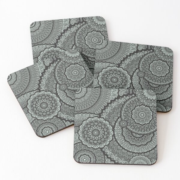 Item preview, Raindrop Ripple Radials Monochrome designed and sold by Briarwolf Art.