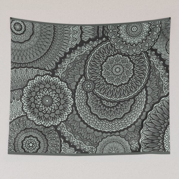 Item preview, Raindrop Ripple Radials Monochrome designed and sold by Briarwolf Art.