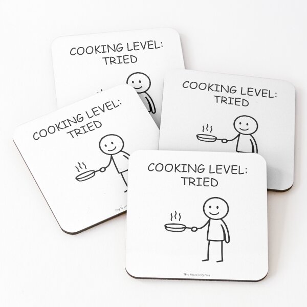 Item preview, Tiny Mood Man – Funny Cooking and Kitchen Humor Art designed and sold by eivicraft.