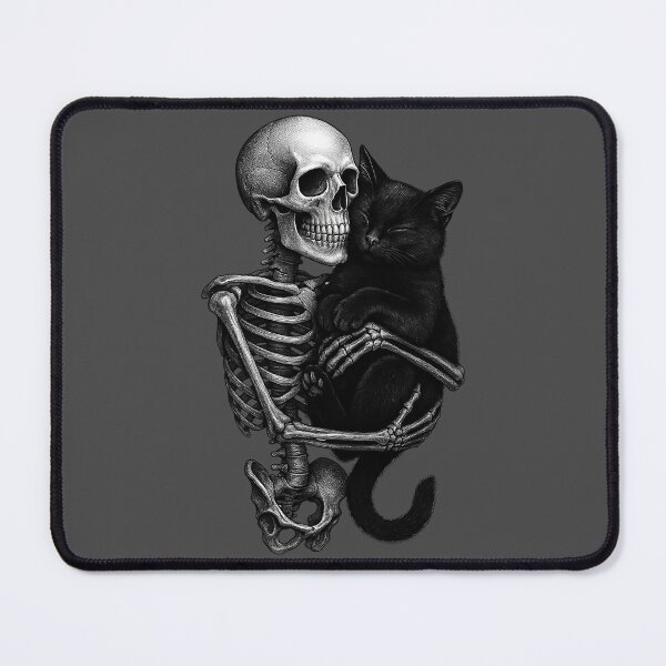 Item preview, Skeleton Black Kitty Love designed and sold by BerlinerKatzen.