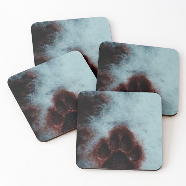 Item preview, Bloody Wolf Paw Print Snow Cinema Movie designed and sold by Cine8.