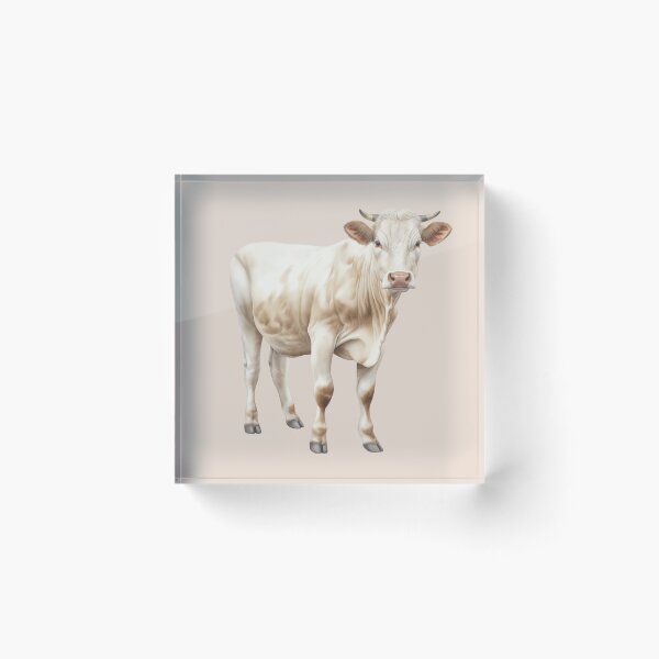 Item preview, British White Cow designed and sold by Violet Peonies.