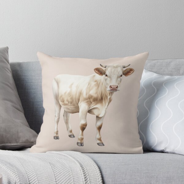 Item preview, British White Cow designed and sold by Violet Peonies.