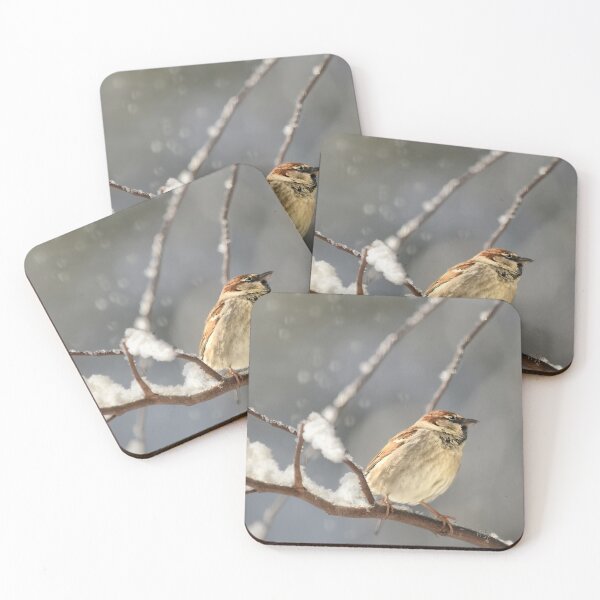 Item preview, House Sparrow In The Snow designed and sold by Lois  Bryan.