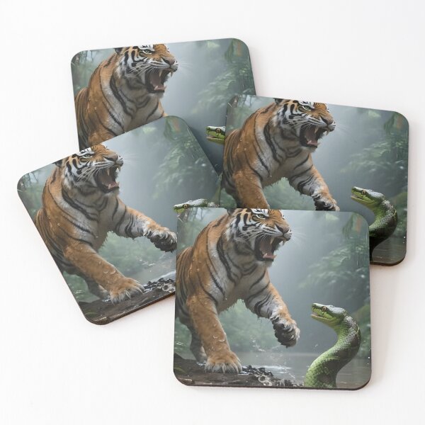Item preview, Jungle Clash: Tiger vs Serpent designed and sold by internetwatcher.
