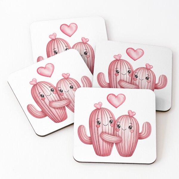 Item preview, Cuddling Cacti with Hearts designed and sold by jkrphoto.