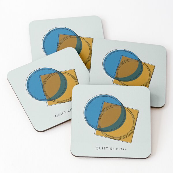 Item preview, Quiet Energy Overlapping Circle Square Minimalist Geometric Design designed and sold by SplashTastic.