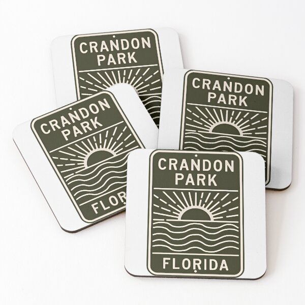 Item preview, Crandon Park Florida - Beach Sign designed and sold by TheOldMittenIllustrated.