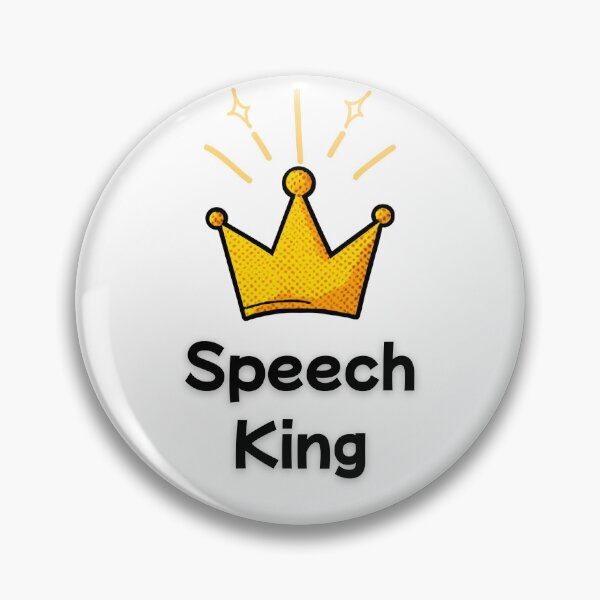 Item preview, SLP Speech King Speech Language Pathologist designed and sold by NicoleSLP.