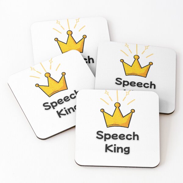 Item preview, SLP Speech King Speech Language Pathologist designed and sold by NicoleSLP.