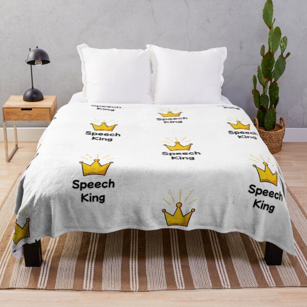 Item preview, SLP Speech King Speech Language Pathologist designed and sold by NicoleSLP.