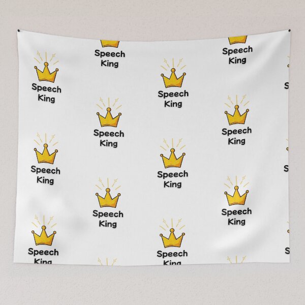 Item preview, SLP Speech King Speech Language Pathologist designed and sold by NicoleSLP.