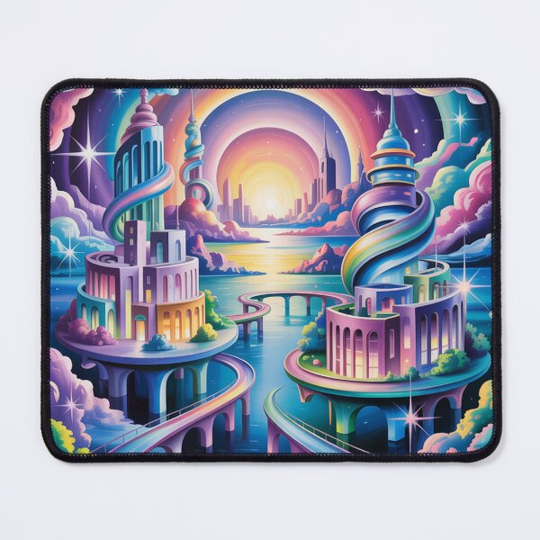 Item preview, А  fantasy cityscape. designed and sold by Lilashakti ⭐️ ⭐️ ⭐️ ⭐️ ⭐️.