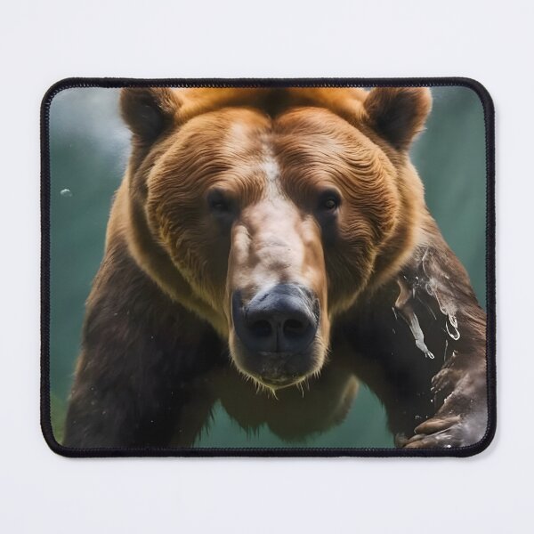 Item preview, Underwater Charge of the Grizzly Bear designed and sold by internetwatcher.