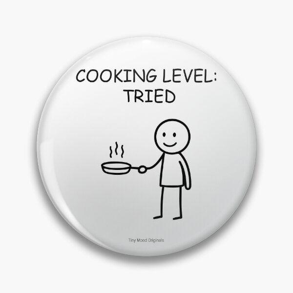 Item preview, Tiny Mood Man – Funny Cooking and Kitchen Humor Art designed and sold by eivicraft.