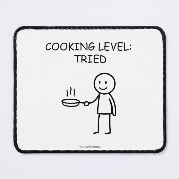 Item preview, Tiny Mood Man – Funny Cooking and Kitchen Humor Art designed and sold by eivicraft.